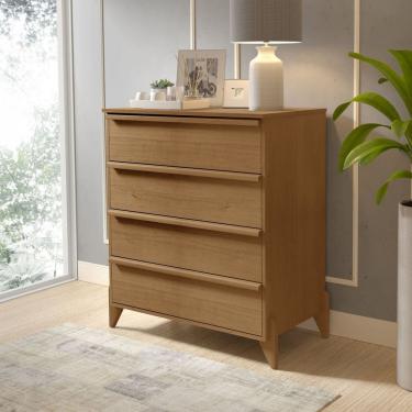 Imagem de Cômoda para Quarto 4 Gavetas Premiere Freijó Marrom