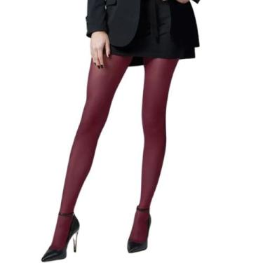Imagem de Meia Calça Opaca Feminina Adulto Clássica Fio 40 Trifil, M, Vinho