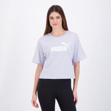 Imagem de Cropped Puma ESS NO. 1 Logo Feminina Azul, G