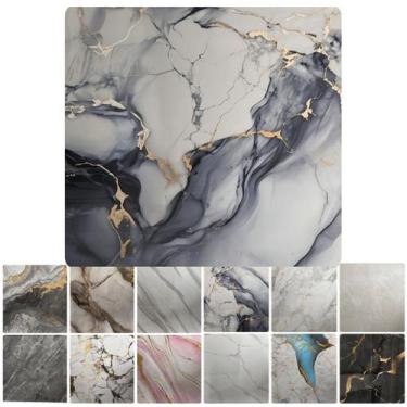 Imagem de Kit 10 Placas 3D Grosso Mármore Autocolante Para Parede - Tatudeboa