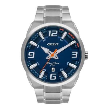 Imagem de Relógio Orient Masculino Mbss1359 D2Sx Prata Azul, Analógico, Analógic