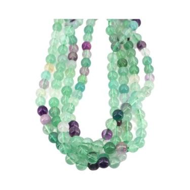 Imagem de Contas De Pedra Natural De Quartzo Transparente Redondas Soltas, Fio D