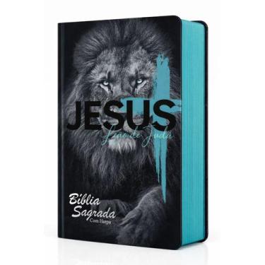 Imagem de Biblia Sagrada Leão de Judá - Palavra de Jesus em Vermelho - Capa Dura