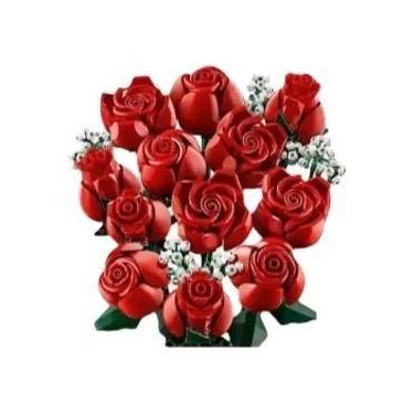 Imagem de Buquê De Orquídeas E Rosas Artificiais Para Meninas, Blocos De Montar,