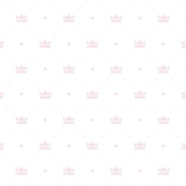 Imagem de Papel De Parede Branco Com Coroa Rosa Claro Infantil Adesivo
