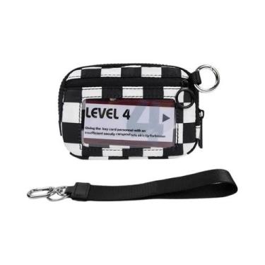 Imagem de Carteira Feminina Xadrez Preta Iris Com Janela Para Identificação, Bol