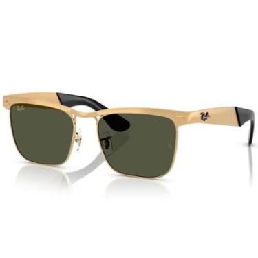 Imagem de Óculos de Sol Ray Ban Wayfarer Deluxe Dourado RB3875 927633-56-Unissex