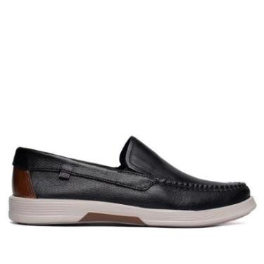 Imagem de Sapato Masculino Pegada Couro Levitech Nature Preto/Marrom-Masculino