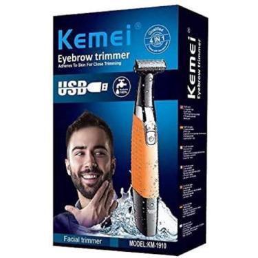 Imagem de Barbeador Aparador De Pelo Prova D'água Kemei Km-1910 100v/240v