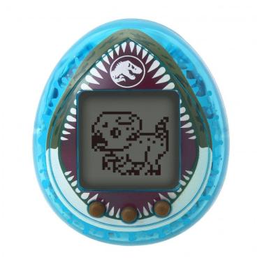 Imagem de Tamagotchi Nano Jurassic World Rebirth Mosasaurus brinquedo eletrônico interativo dinossauro portátil azul