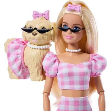 Imagem de Barbie Twinning Looks Cachorro Style Loira 2025 Fashionistas Mattel Jfp36