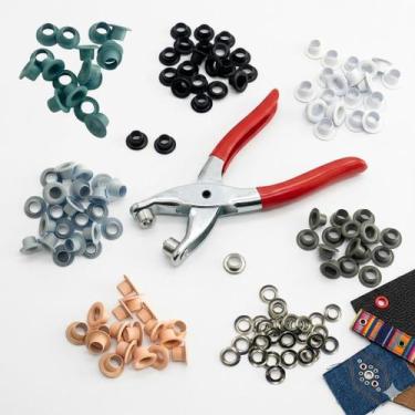 Imagem de Alicate aplicador de pregar ilhoses 51 e 54 em couro jeans tecidos pap