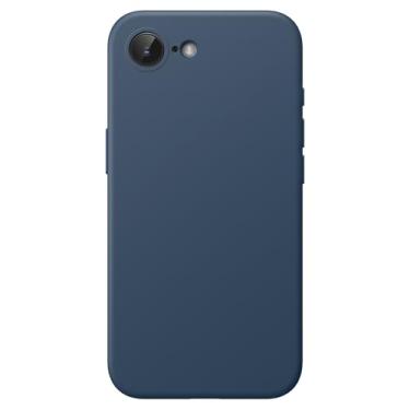 Imagem de JETech Capa Silicone Líquido para iPhone 17e (2026) / iPhone 16e, Case Protetora de Corpo Inteiro com Toque Macio e Sedoso, Capinha Antirriscos com Forro de Microfibra (Azul-marinho)