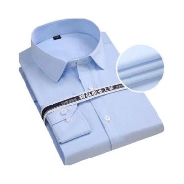 Imagem de Camisas Sociais Masculinas Plus Size 8XL - Manga Comprida Listrada Bra