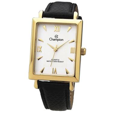 Imagem de Relógio Champion Feminino Ref: Ch20208j Retangular Clássico Dourado