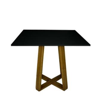 Imagem de Mesa De Jantar Lary 90cm Quadrada Escrivaninha Para Sala Estar Cozinha