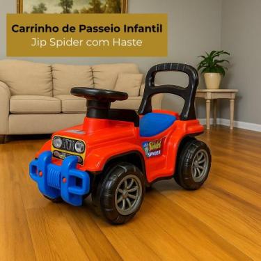 Imagem de Carrinho de Passeio Infantil Jip Spider com Haste - Maral