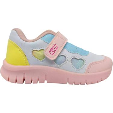 Imagem de Tênis Infantil Menina Casual Jogging/Running Dia a Dia Passeio Escola Com Glitter Anatômico Conforto Kidy 445-1007