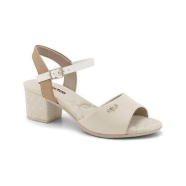 Imagem de Sandália Comfort Flex Bege/Pele Feminino 23-57402-Feminino