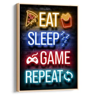 Imagem de Quadro Gamer - Loop Infinito dos Gamers - Mioquadros, 200x130 cm, Natu