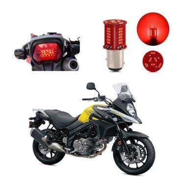 Imagem de Lâmpada Led Freio 2 Polos Sequencial Strobo Moto DL 1000 V Strom 2003 