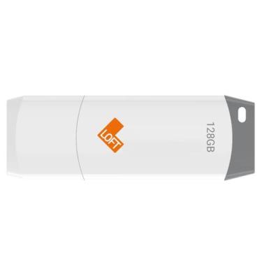 Imagem de Pen Drive Loft USB 3.0 Flash Drive 128GB branco