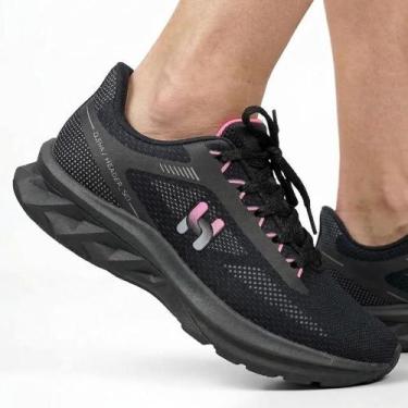 Imagem de Tênis Runner Feminino Casual Dia a Dia Treino Caminhada Academia Corri