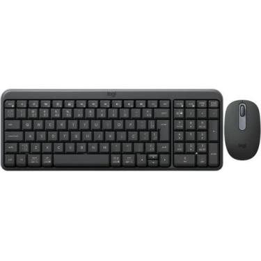 Imagem de Kit Teclado e Mouse sem Fio Logitech MK250 Bluetooth ABNT2 Pilha Inclu