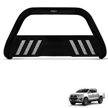 Imagem de Parachoque de Impulsão Hilux 2016 a 2022 Preto Grade Bepo