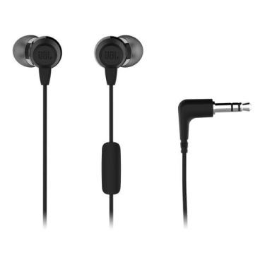Imagem de Fone de Ouvido JBL C50HI Intra-auricular - com Microfone Preto, Preto