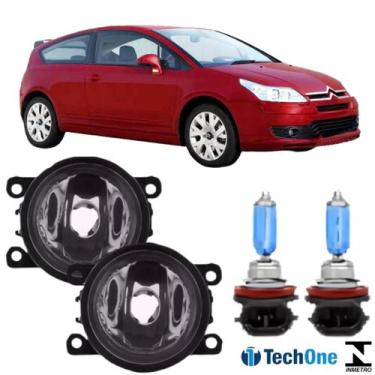 Imagem de Par farol milha citroen c4 vtr 2007 a 2013 e super branca - BIBAS