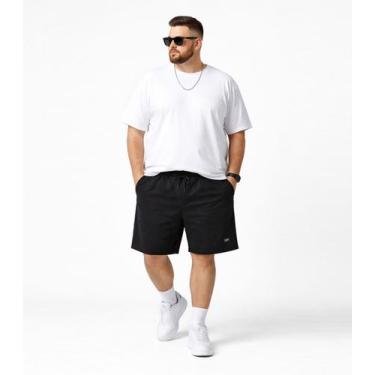 Imagem de Bermuda Masculina Plus Size Com Bolsos Good Bless Preto, G1, Preto