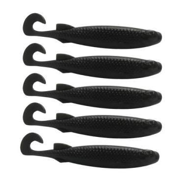 Imagem de Isca Artificial Shad E-Shad Black 9cm 5un - Monster 3X