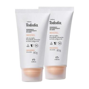 Imagem de Kit Desodorante Antitranspirante Invisível em Creme Macadâmia Tododia 