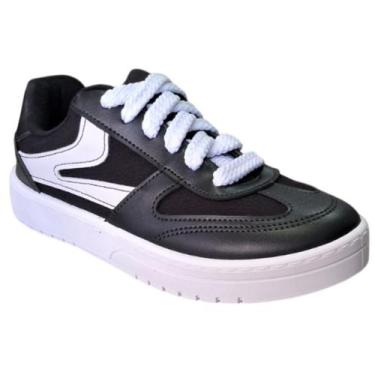 Imagem de Tênis Casual F Lona Sider Sardenha Neo Comfort Moleca 579111, Preto, 3