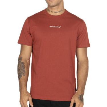 Imagem de Camiseta Billabong Smitty WT25 Masculina Vinho, M, Vermelho escuro