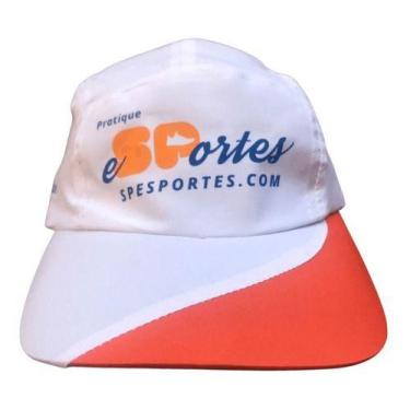 Imagem de Boné Sp Esportes Run CAP Five Panel Corrida De Rua E Ciclismo, Branco,