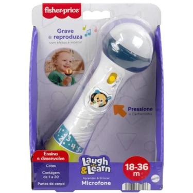 Imagem de Microfone Cachorrinho Com Luz e Som 18m+ Fisher Price Mattel