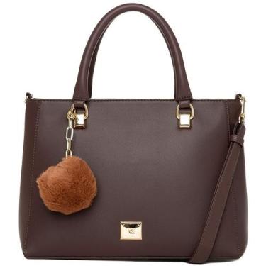 Imagem de Bolsa Tote Transversal Feminina Rafitthy 28.25148, Chocolate