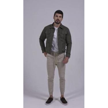 Imagem de Jaqueta Masculina Trich Jeans Verde Cationizado, M