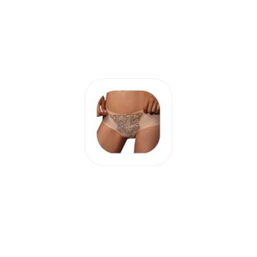 Imagem de Calcinha feminina sexy com strass, corrente corporal, corrente de cristal, joia (dourada), Liga metálica