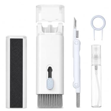Imagem de Kit de Limpeza Eletrônicos 7 em 1 – Teclado, Notebook, Celular e Fones com Escova Antipó, Flanela e Removedor de Teclas