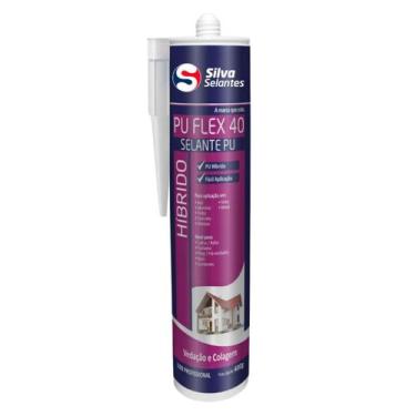 Imagem de SELANTE PU FLEX 40 PRETO 400g - SILVA SELANTES