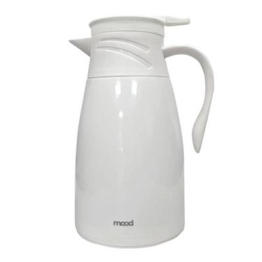 Imagem de Garrafa Térmica Plástica Bule 1L Cafés Chás Branco - Mood - Goedert Gr