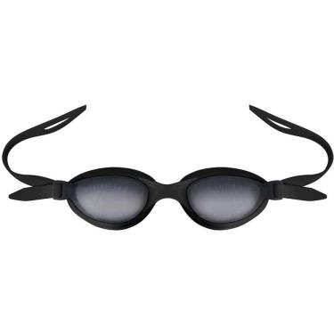 Imagem de Óculos de Natação Basic com Lentes em Policarbonato e Silicone Preto com Protetores Auriculares e Estojo Mor