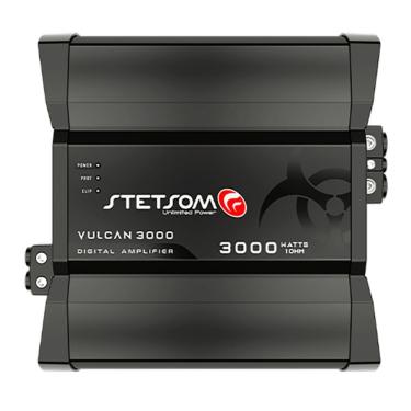 Imagem de Módulo de Potência Stetsom Vulcan 3000 1C 1R 3100W RMS em 1 OHM para Som Automotivo