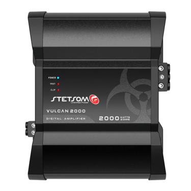 Imagem de Módulo de Potência Full-Range Vulcan 2000 1C 2R para Som Automotivo com Controle Inteligente Stetsom