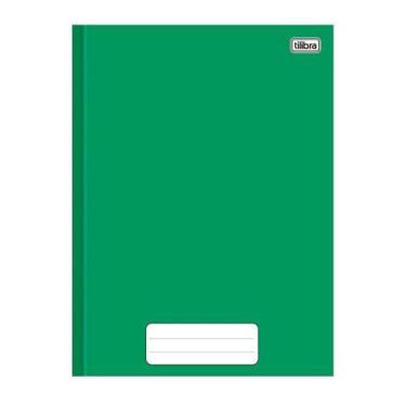 Imagem de Caderno Costurado Tilibra 1/4 Capa Dura Pepper Verde 80 Folhas - Embal
