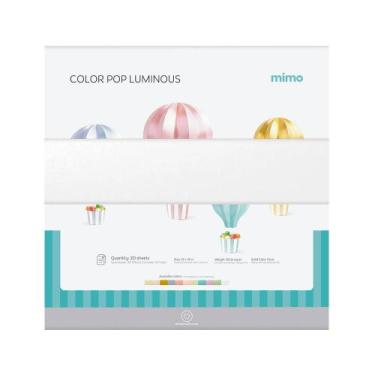 Imagem de Papel Color Pop Luminous Pérola Mimo - 30,5 x 30,5 cm - 250 g - 20 Fls