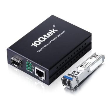 Imagem de Conversor de mídia H! Fiber.com Fibra para Ethernet 1000Base-LX - H!Fi